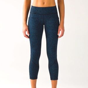 Lululemon Pace Rival Crop Mesh Leggings